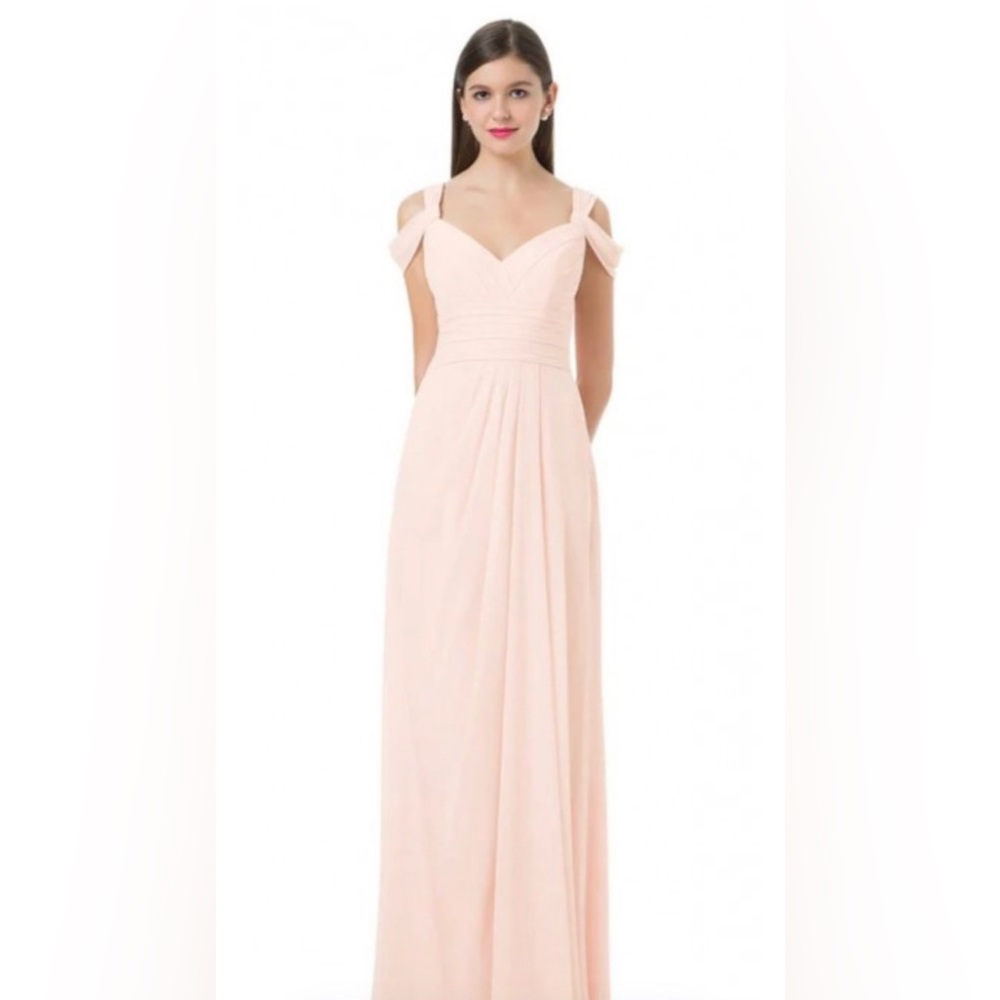 Blush Cap Sleeve Bridesmaid Dress